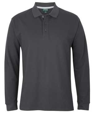 C OF C L/S PIQUE POLO Gunmetal 2XL