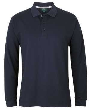 C OF C L/S PIQUE POLO Navy 2XL