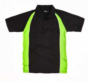 Proform Vivid Adults Polo Black/Lime Fl M