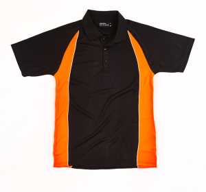 Proform Vivid Adults Polo Black/Orange Fl 2XL