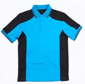 Heli Men'S Polo Pacific Blue/Black 2XL