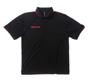 Matrix Mens Polo Black/Red 2XL