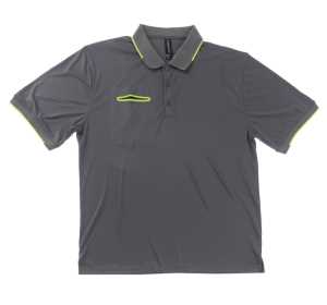 Matrix Mens Polo Grey/Lime 2XL