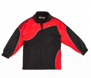 Sports Kids Track Jacket Black/Red 10