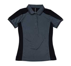 Heli Womens Polo Coolgrey/Black 10