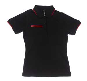 Matrix Womens Polo Black/Red 10