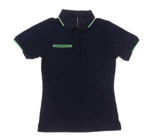 Matrix Womens Polo Navy/Lime 10