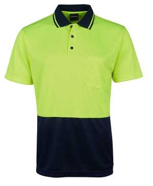 HI VIS JACQUARD NON CUFF POLO