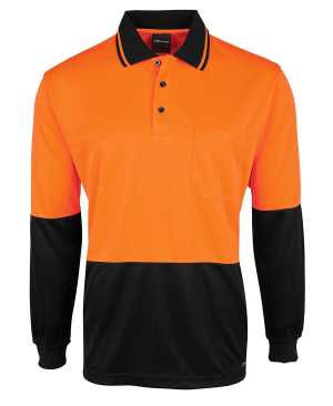 HI VIS L/S JACQUARD POLO