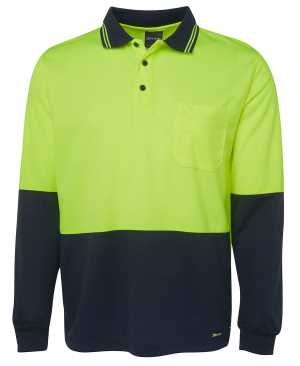 JB's HI VIS L/S TRAD POLO