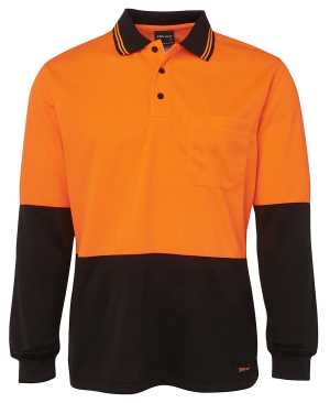 JB's HI VIS L/S TRAD POLO