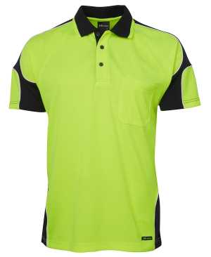JB's HI VIS 4602.1 S/S ARM PANEL POLO
