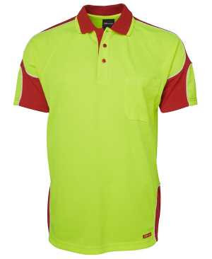 JB's HI VIS 4602.1 S/S ARM PANEL POLO