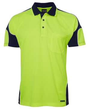 JB's HI VIS 4602.1 S/S ARM PANEL POLO
