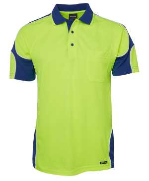 JB's HI VIS 4602.1 S/S ARM PANEL POLO