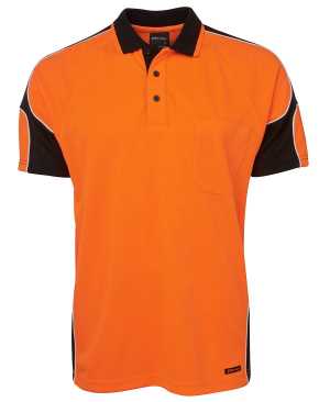 JB's HI VIS 4602.1 S/S ARM PANEL POLO
