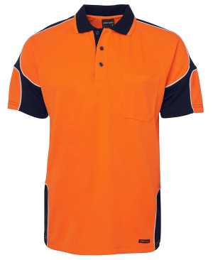 JB's HI VIS 4602.1 S/S ARM PANEL POLO