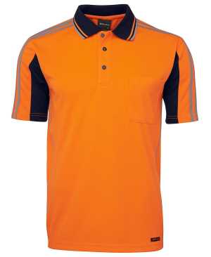 JB's HI VIS 4602.1 S/S ARM PANEL POLO