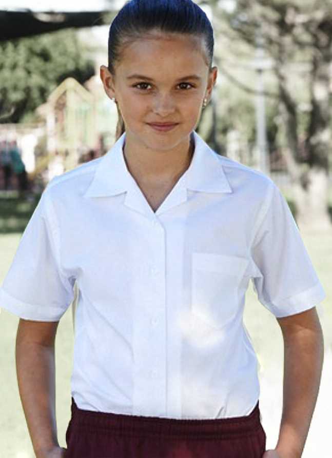 Girls Short Sleeve School Blouse