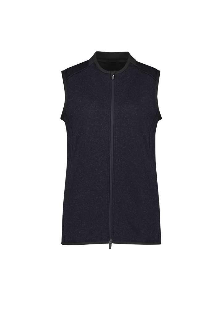 Womens Nova Zip Front Vest Navy Marle 2XL
