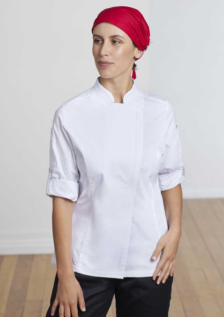 Alfresco Womens Long Sleeve Chef Jacket