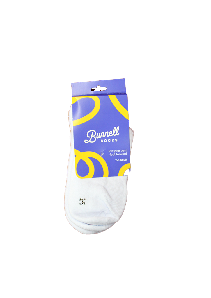 Bunnell Quarter Socks White