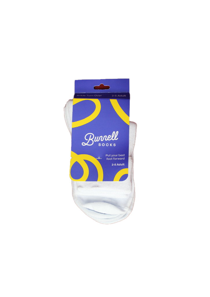Bunnell Ankle TOT Socks [2 Pack] White