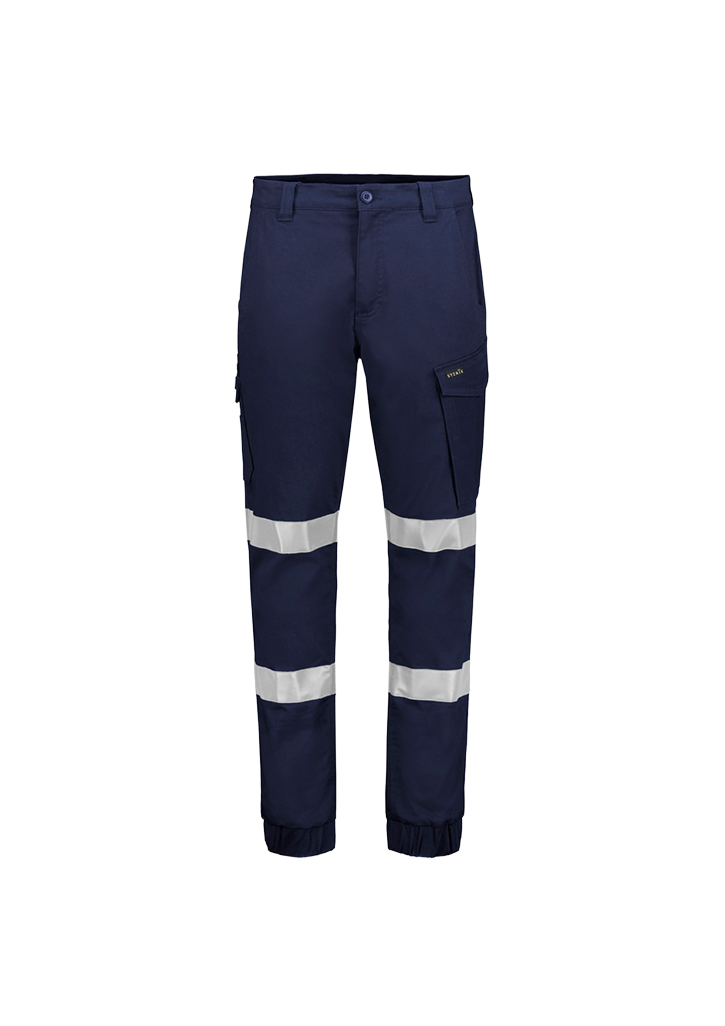 Womens Essential Stretch Taped Cargo Pant - Cuffed Navy