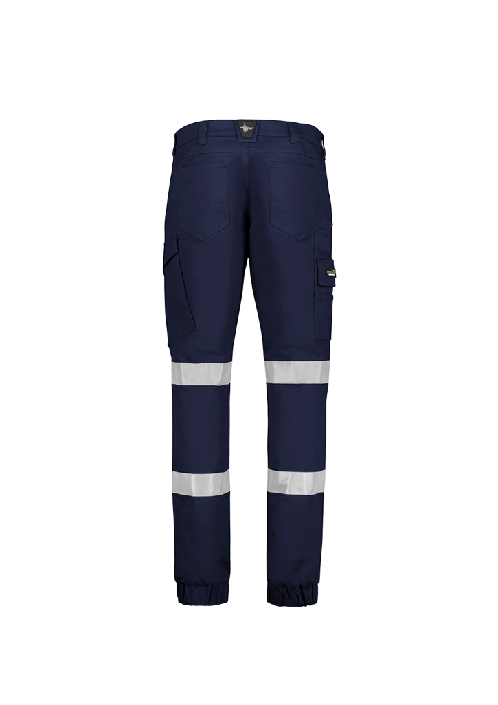 Womens Essential Stretch Taped Cargo Pant - Cuffed Navy