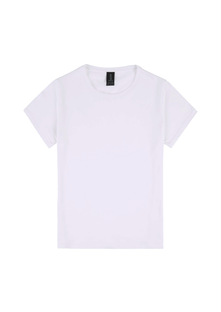 Gildan Softstyle Youth Midweight Tee White L