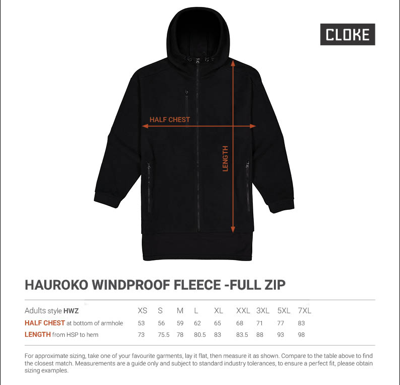 Hauroko Windproof Fleece -Full Zip