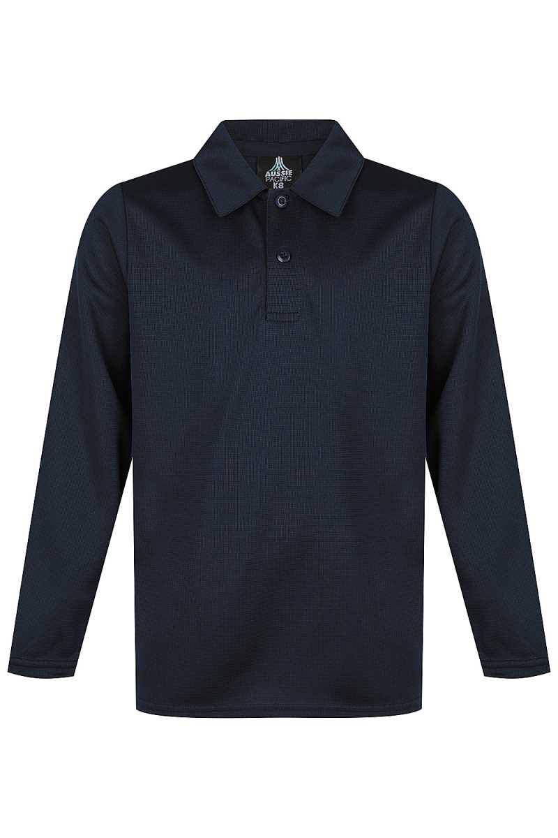 Kids Long Sleeve Botany Polo