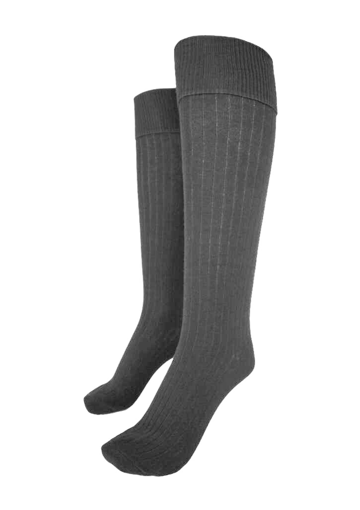 Bunnell Knee High Turn Over Top Socks Charcoal