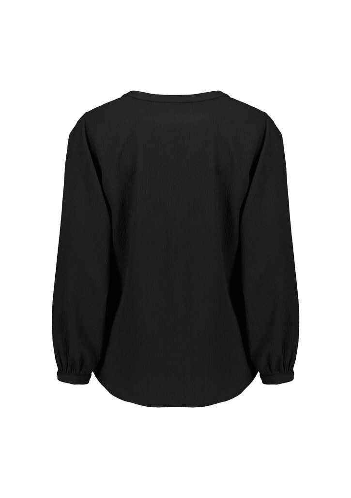 Womens Ruche Long Sleeve Blouse