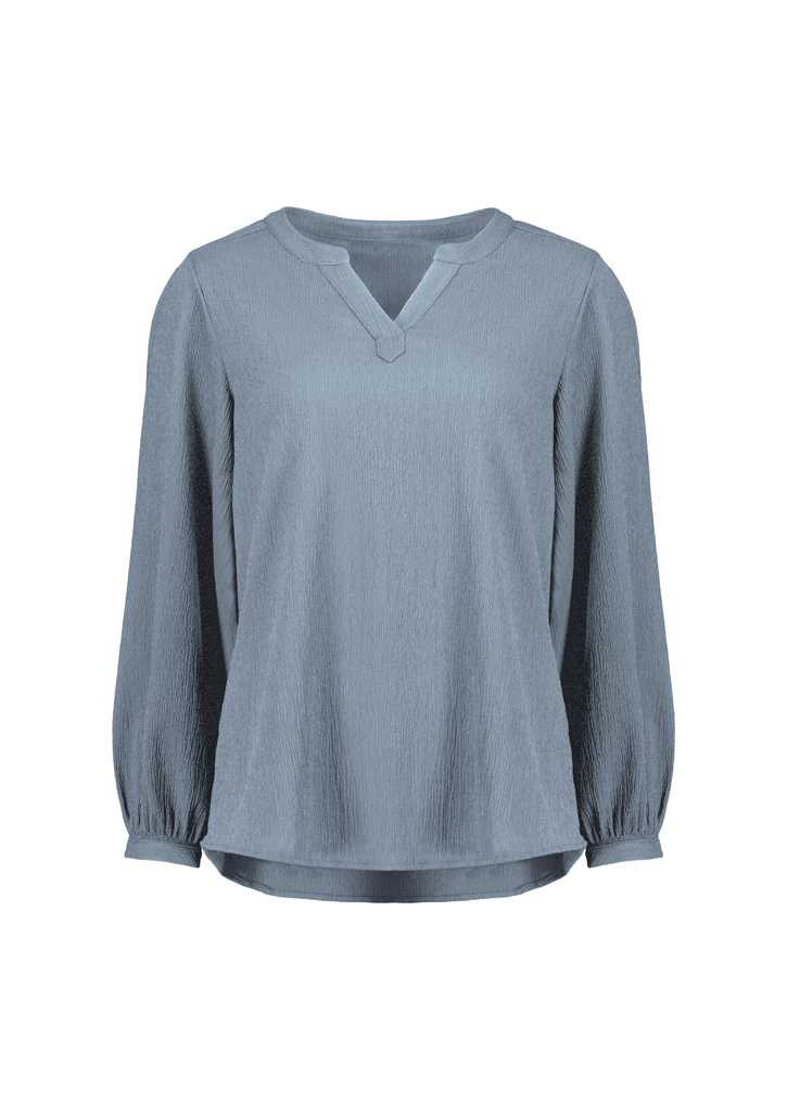 Womens Ruche Long Sleeve Blouse