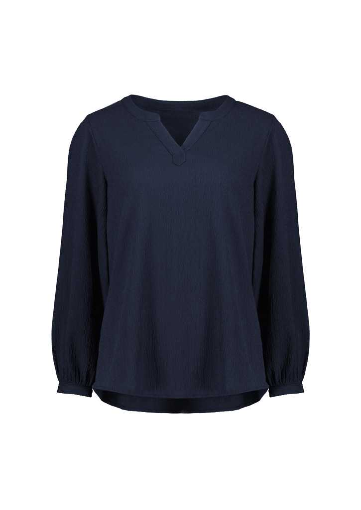 Womens Ruche Long Sleeve Blouse