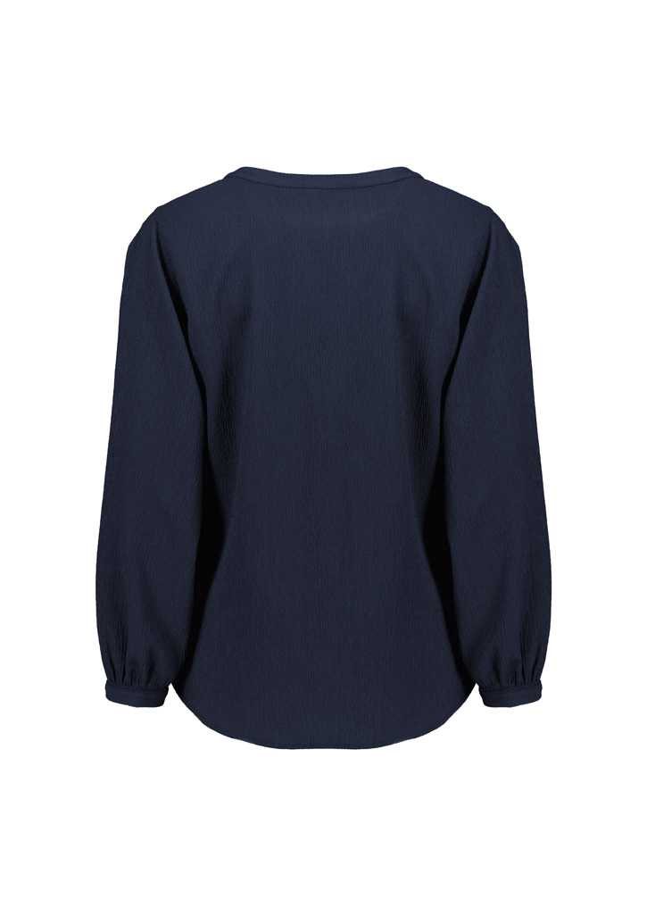 Womens Ruche Long Sleeve Blouse