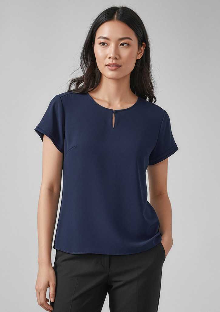 Womens Evelyn Short Sleeve Blouse