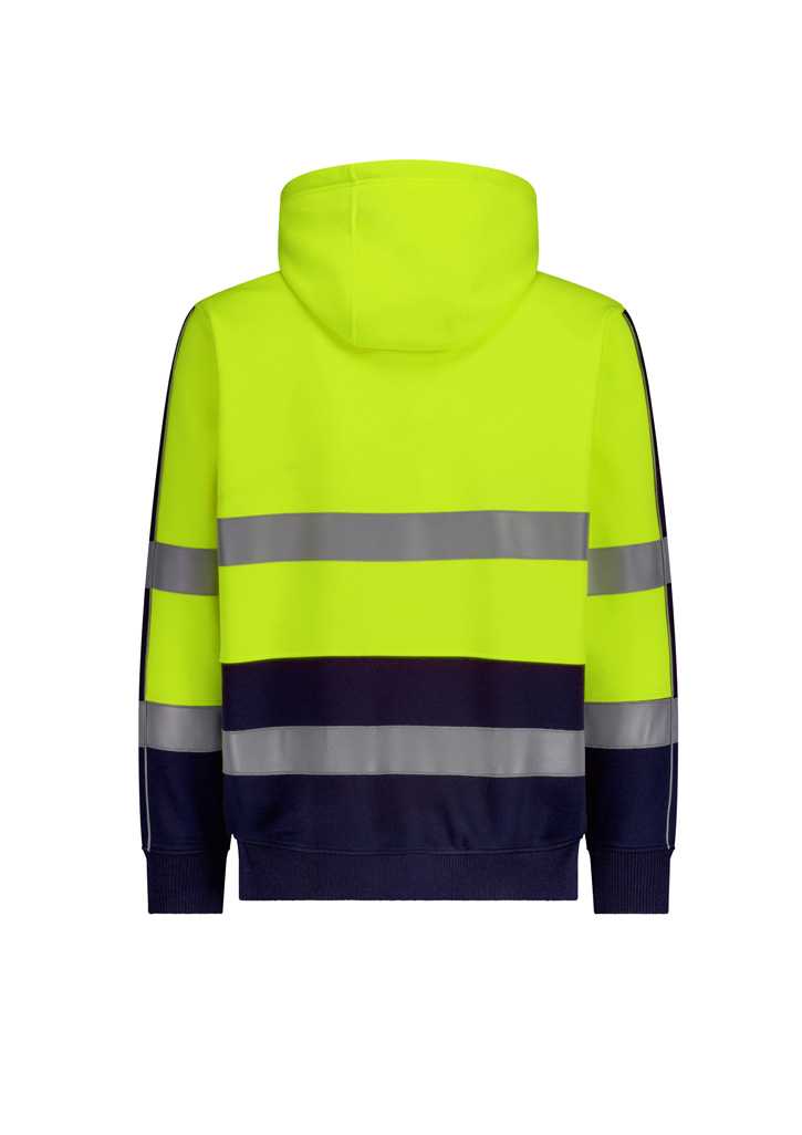Unisex Hi Vis Full Zip Stretch Taped Hoodie