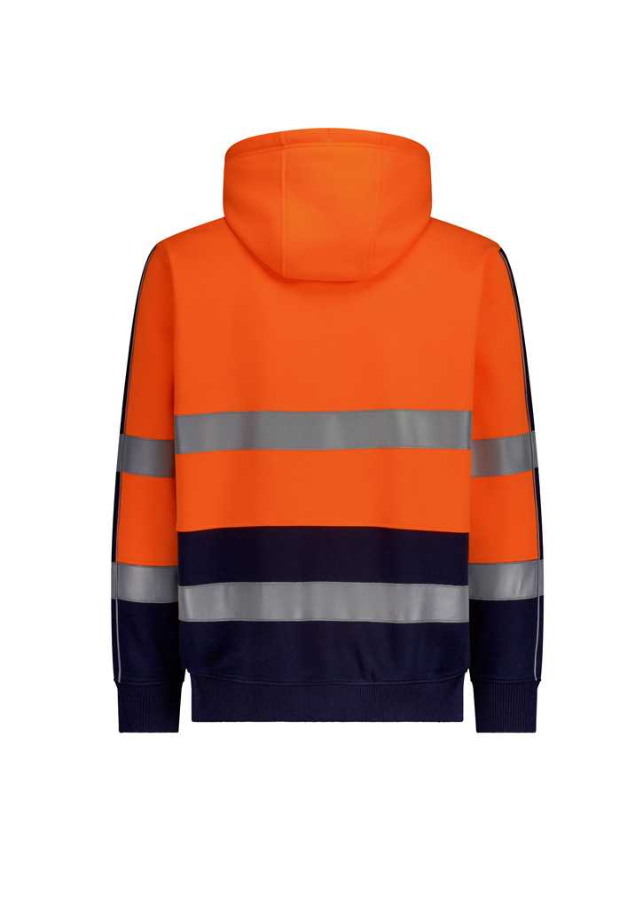 Unisex Hi Vis Full Zip Stretch Taped Hoodie