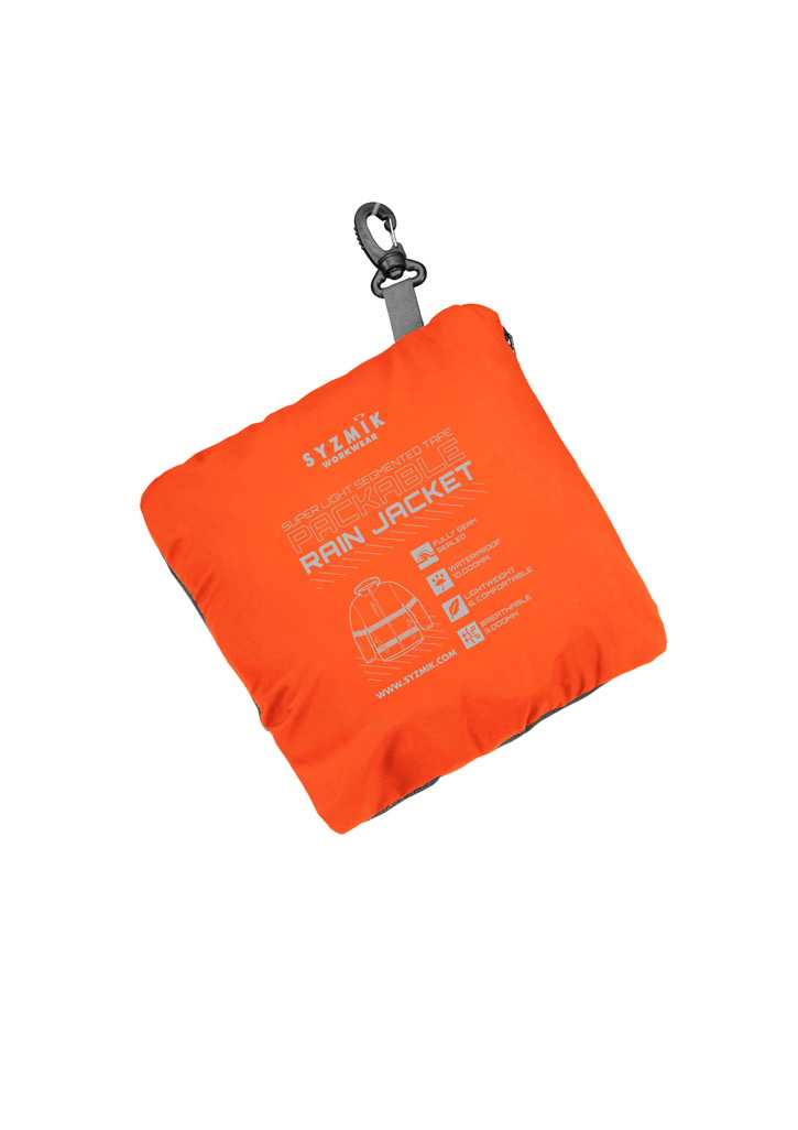 Unisex Super Light Taped Packable Rain Jacket