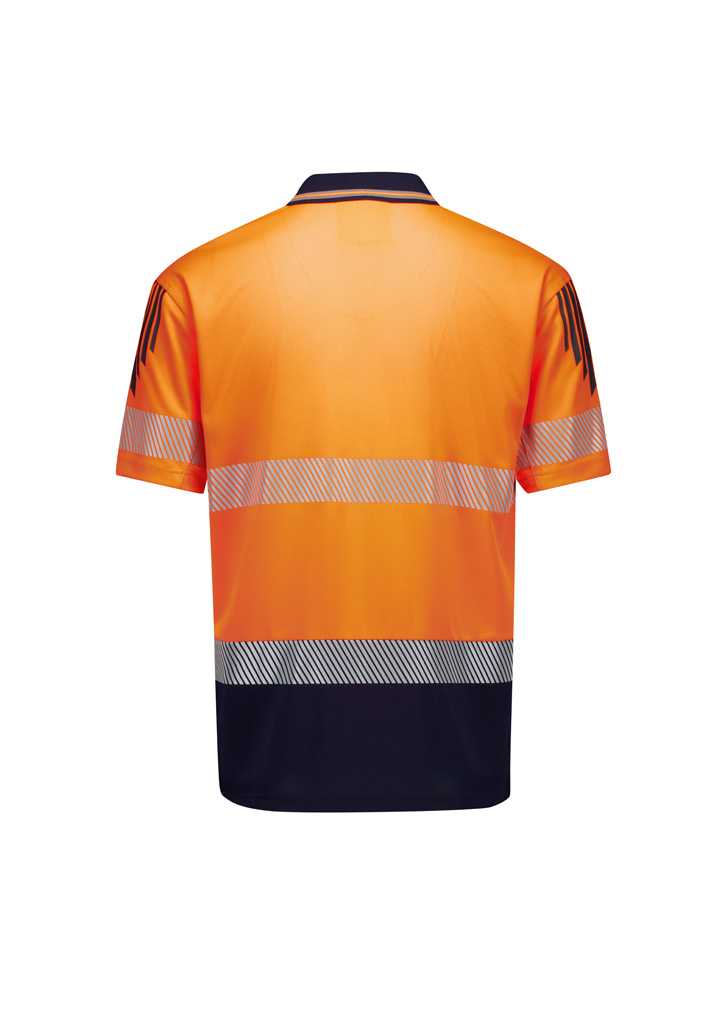 Mens Hi Vis Flux Taped Short Sleeve Polo