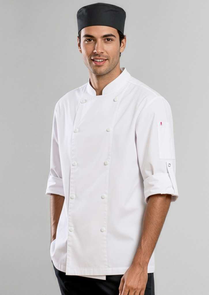 Mens Gusto Long Sleeve Chef Jacket