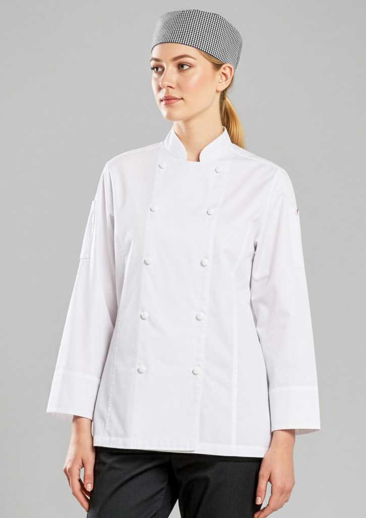 Womens Gusto Long Sleeve Chef Jacket