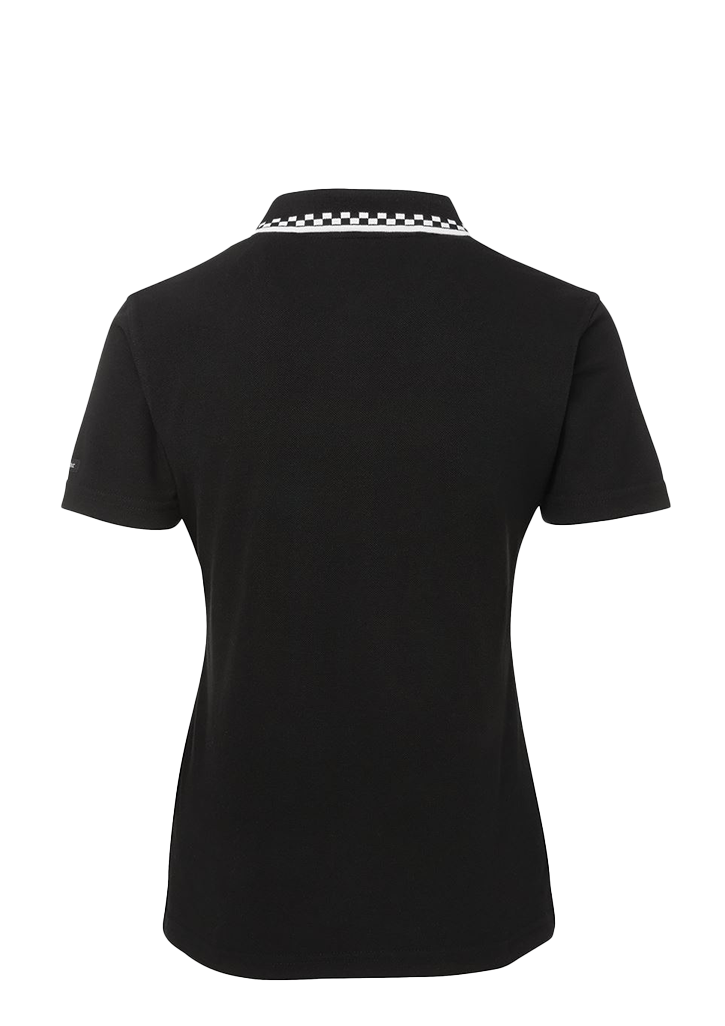 JB's LADIES CHEF POLO Black/White