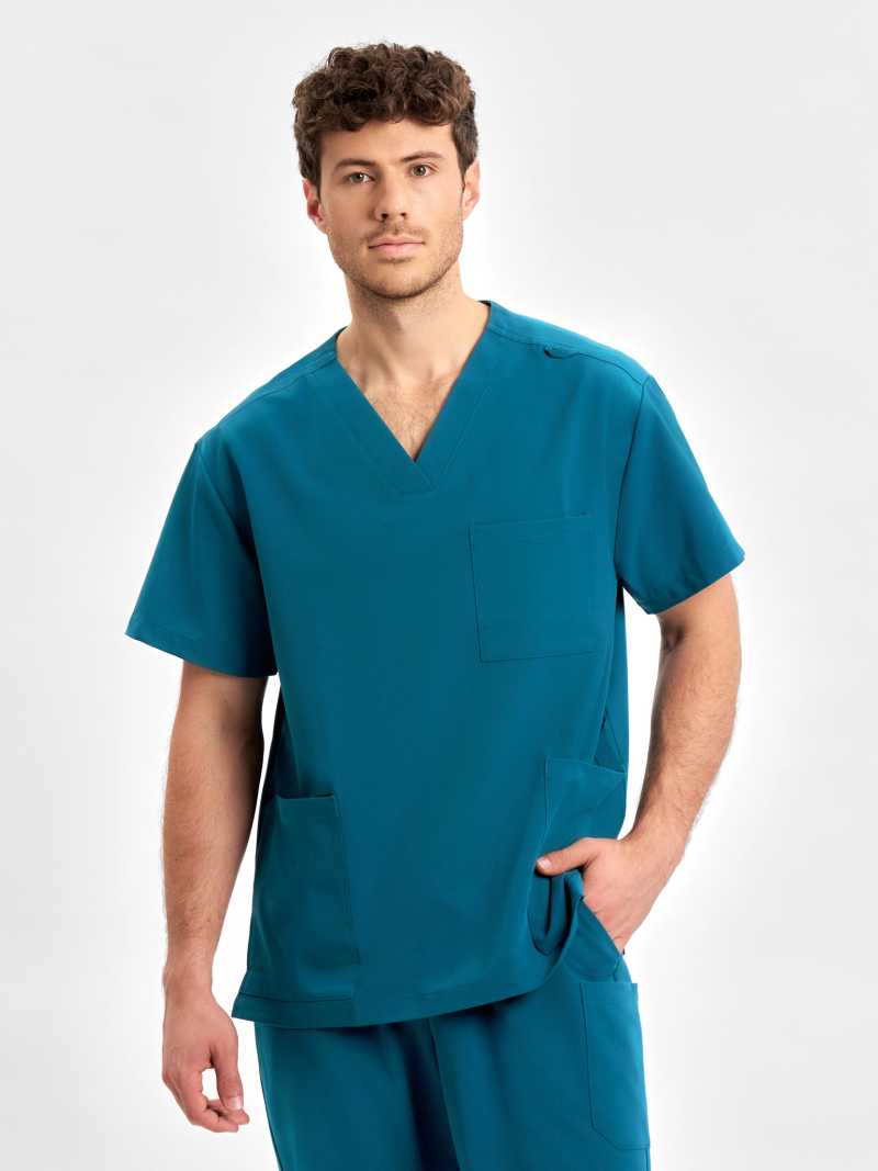 Unisex Pulse V-Neck Scrub Top