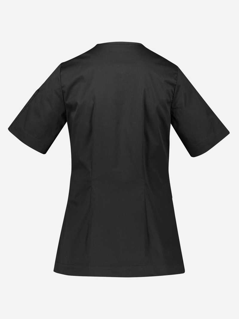 Parks Womens Zip Front Scrub Top Midnight