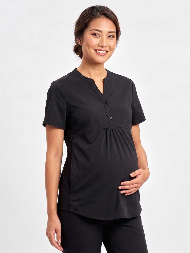 Rose Womens Tunic Scrub Top