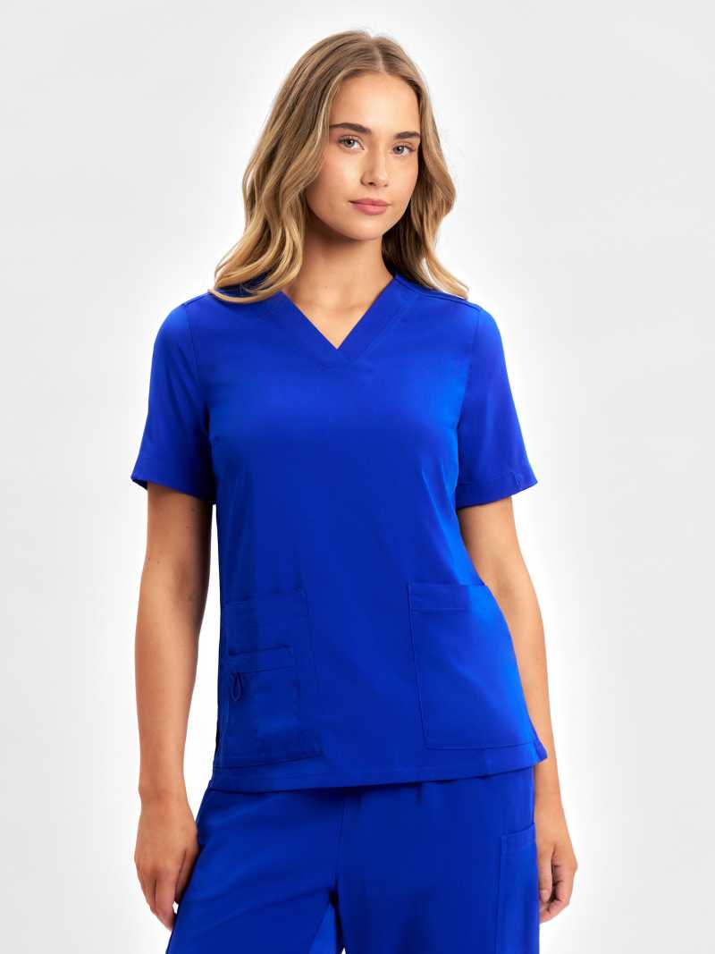 Womens Avery Easy Fit V-Neck Scrub Top