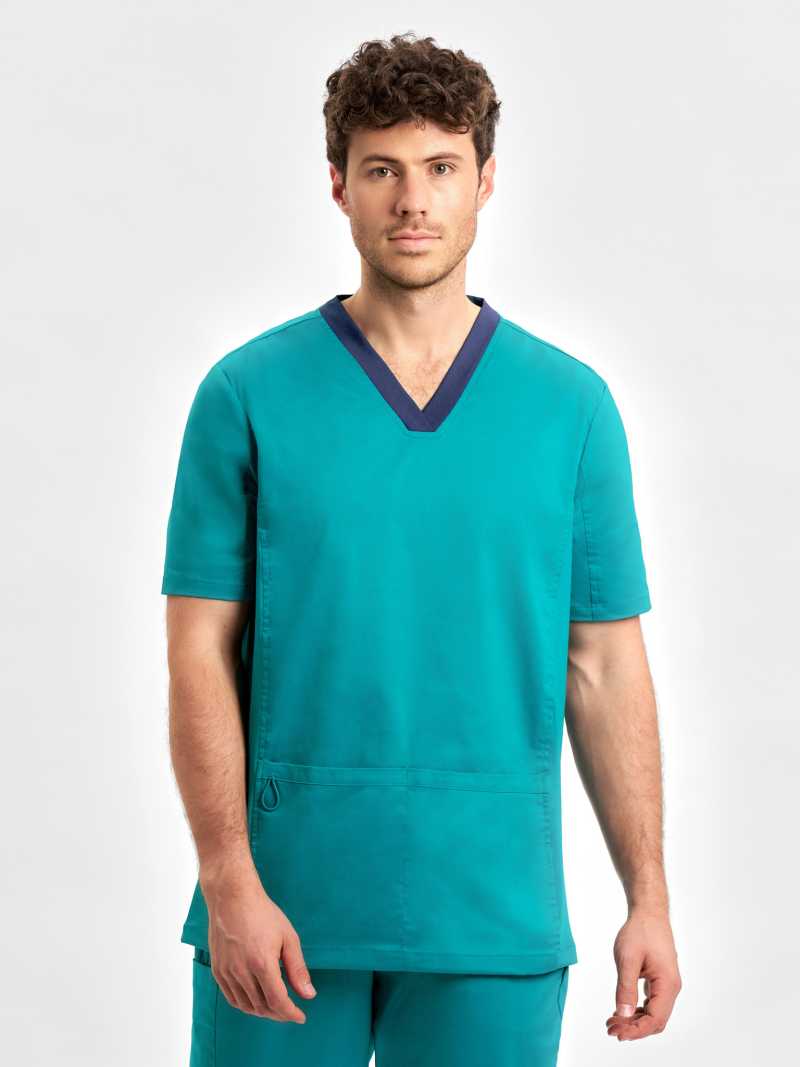 Mens Riley V-Neck Scrub Top